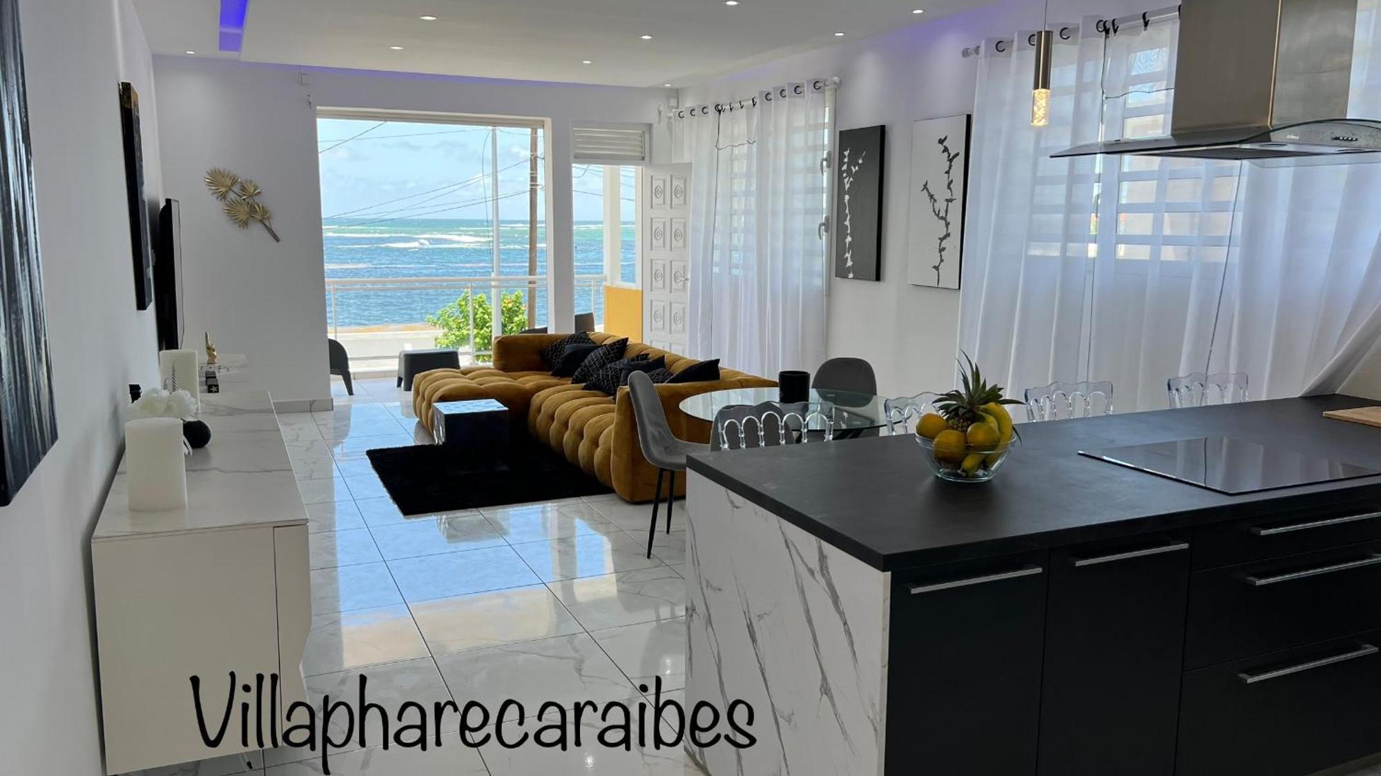 Villa Phare Caraibes Guadeloupe - Rooftop Jacuzzi & Ocean View Le Moule Ngoại thất bức ảnh